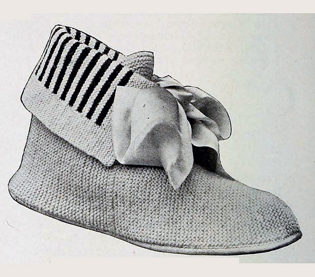 Ladies' Knitted Bedroom Shoe
