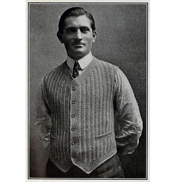 Man's Crochet Golf Vest