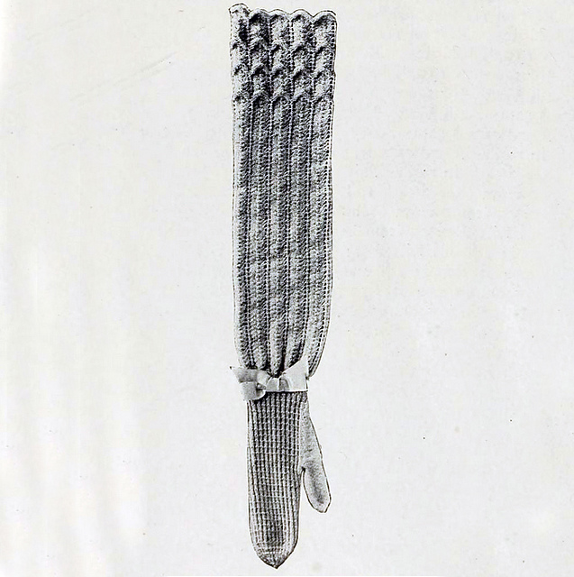 Lady's Knitted Evening Mittens
