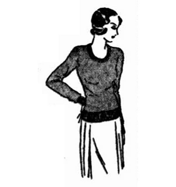 A Crew-Necked Jumper