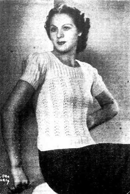 Crochet and Knitting Combine in This Jumper