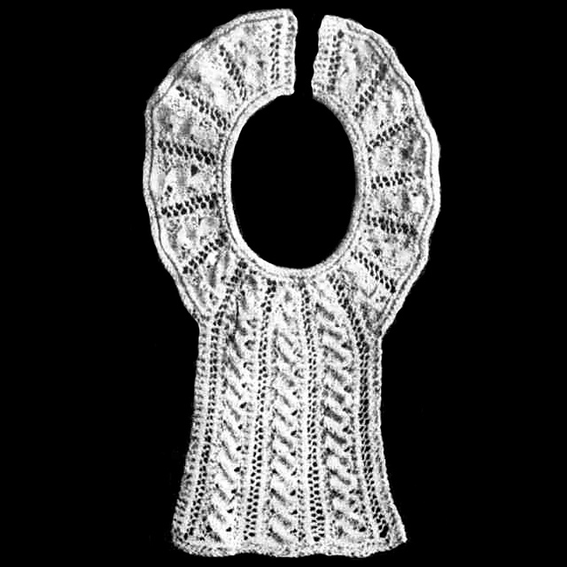 Wool Collar with Jabot