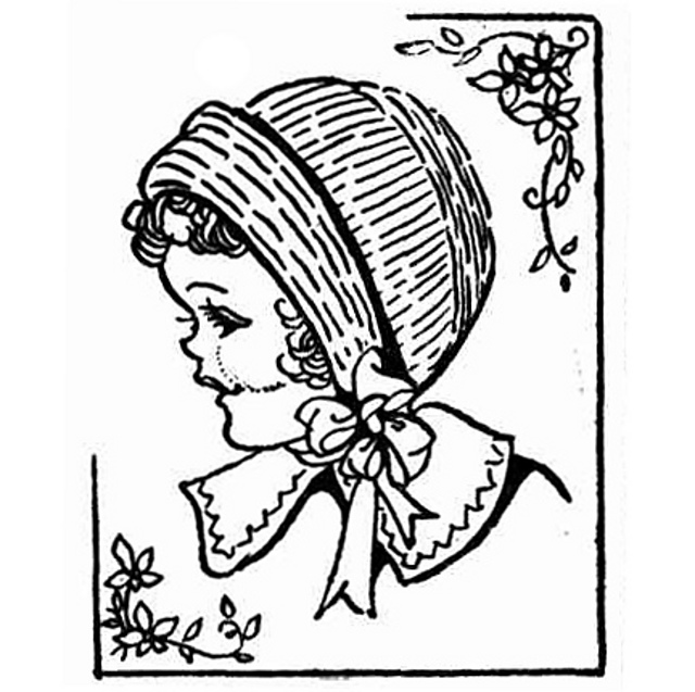 Knitted Bonnet for a Doll