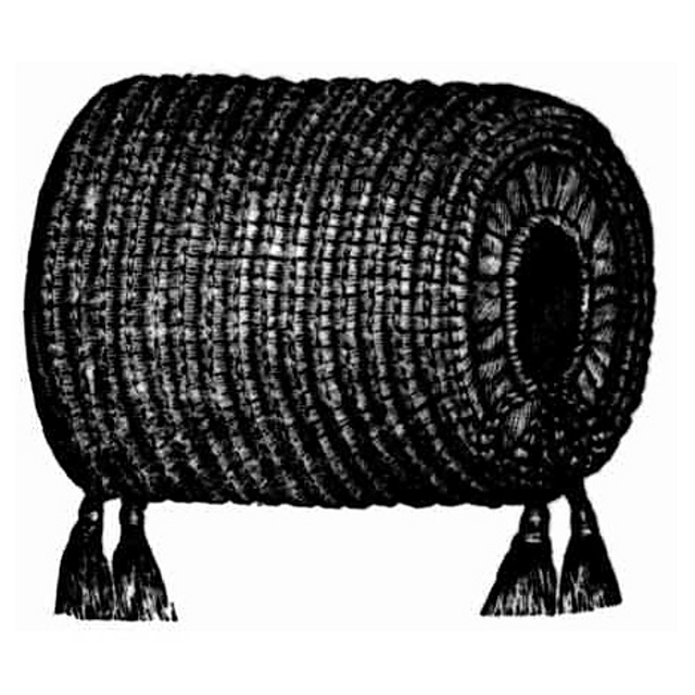 Muff Crocheted in Imitation of Fur