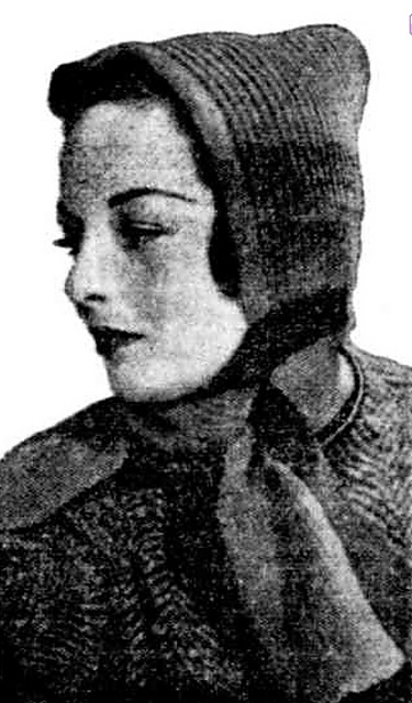 Fashionable Knitted Hood for Winter