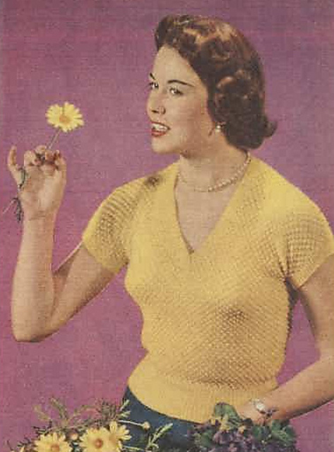Berry-Stitch Sweater