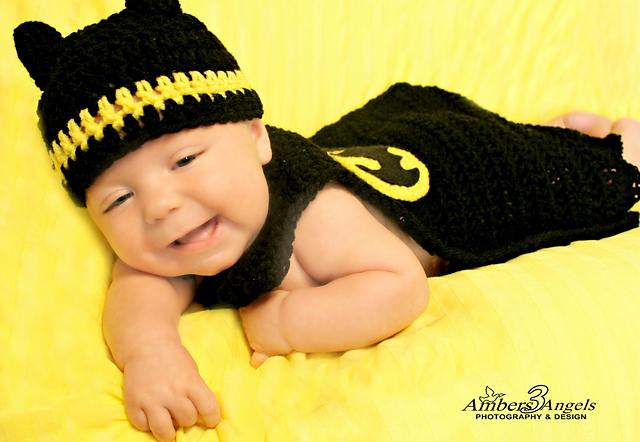 Batman Costume 0-3 Month