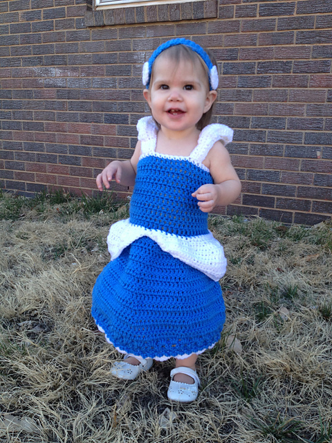 0-6 months Disney Princess inspired dress (Cinderella)
