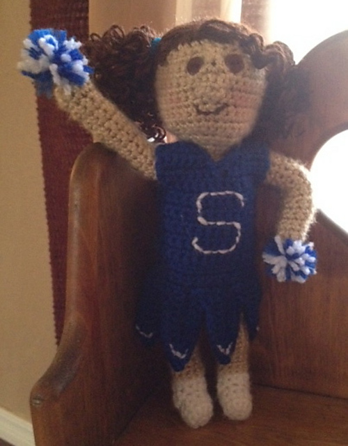Cheerleader Costume for Doll