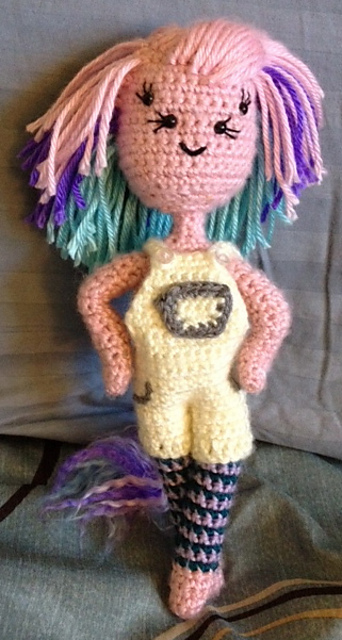Overalls for Dress-up Doll