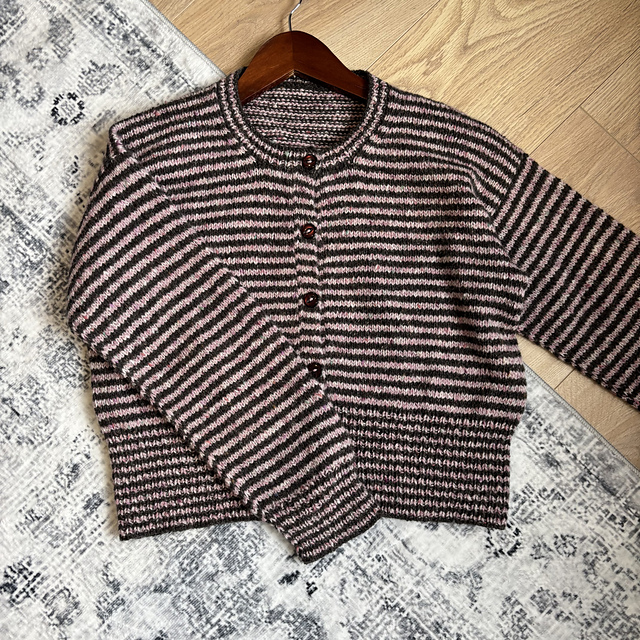 Pin-stripe cardigan