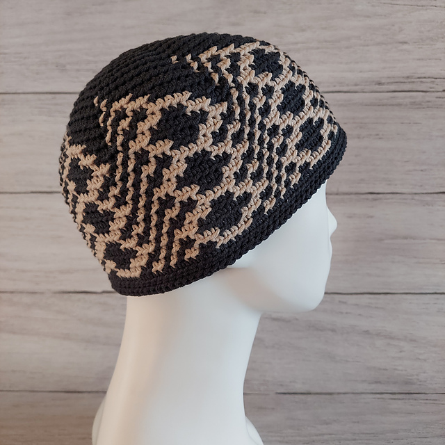 BLACK WEIRDOS　Skull Pattern Hat BLACK WEIRDOS Skull Pattern Hat Black Skulls Pattern Classic