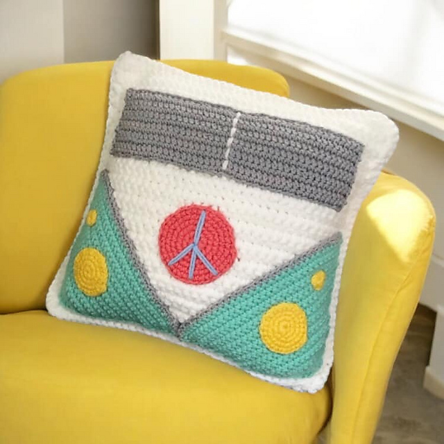 Peace Van Cushion Cover