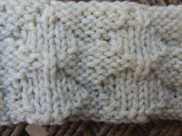 Plain diamond stitch