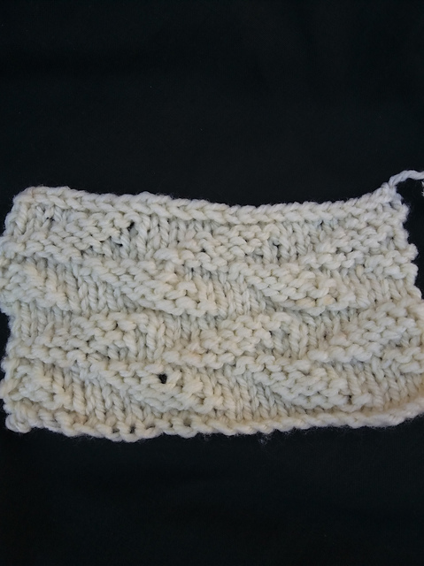 Alternating leaf stitch
