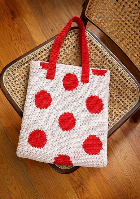 dots tote bag