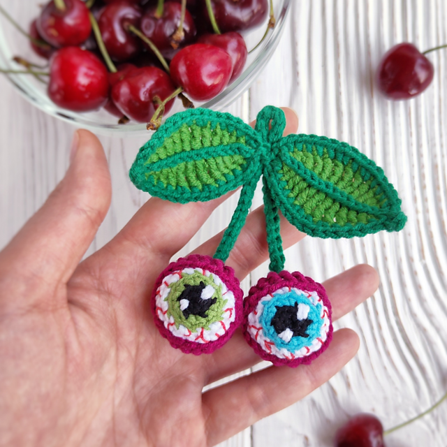 Cherry Eyes keychain