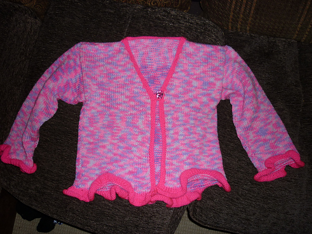 Ruffle Hem Cardigan