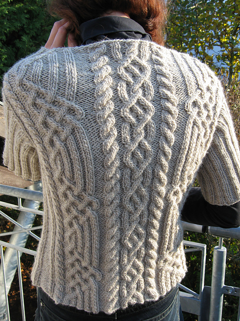 11 Sweater with Cable Pattern