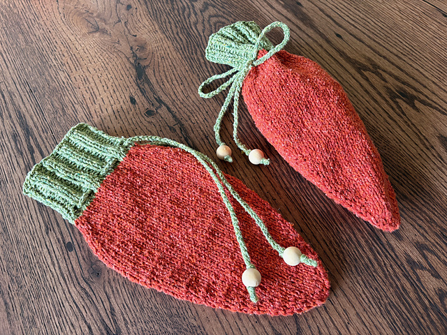 Carrot Drawstring Pouch