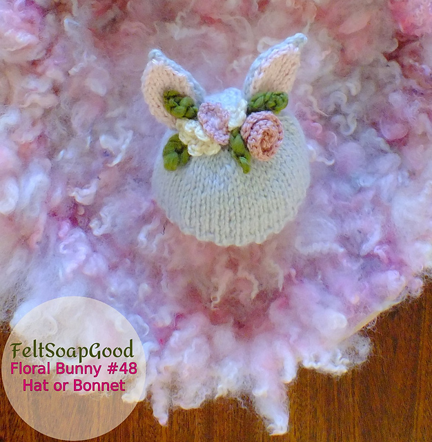 Floral Bunny Hat #48