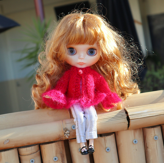 Blythe Doll Cardigan with Frills