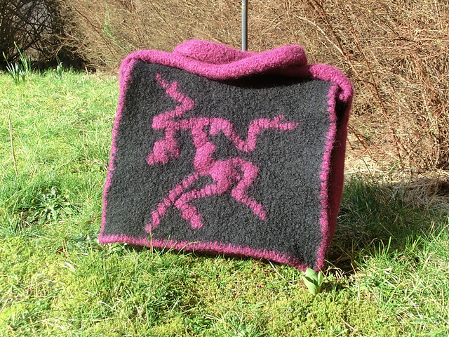 Archaeopteryx Felted Messenger Bag