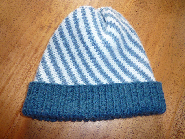 Striped spiral hat