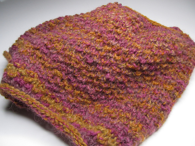 Reverse Seed Stitch Cowl