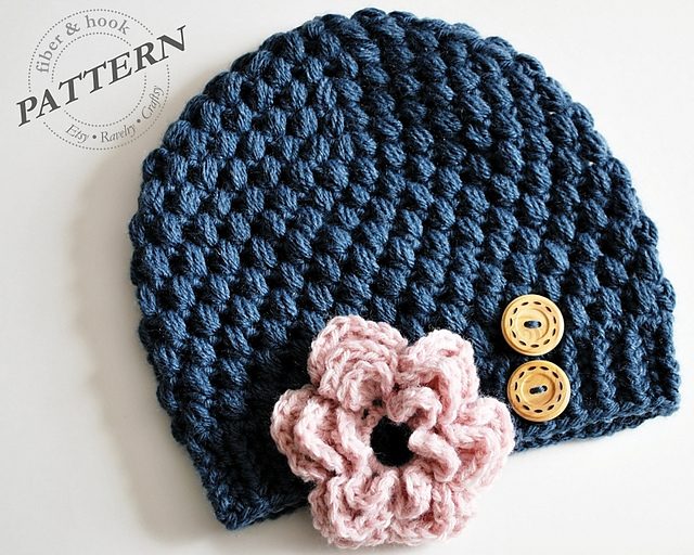 Little Puffs Beanie & Detachable Flower