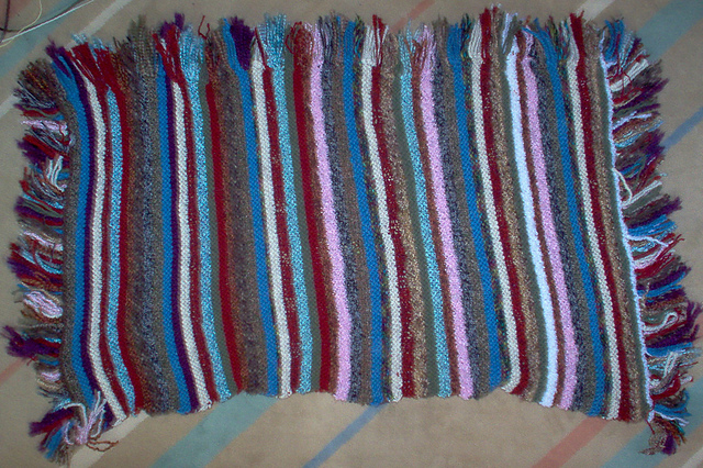 Ruana Scrap Yarn Shawl