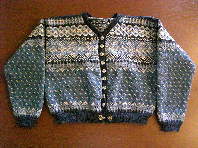 Stormy Sky II Wool Cardigan