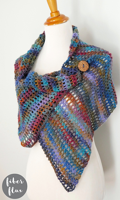Frozen Forest Button Shawl