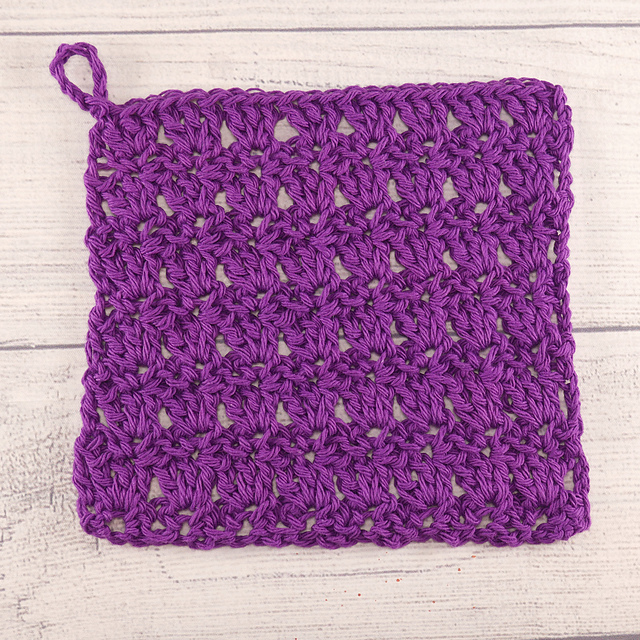 Primrose Stitch Dishcloth