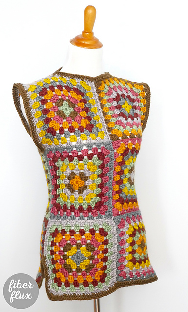 Granny Square Tunic Top