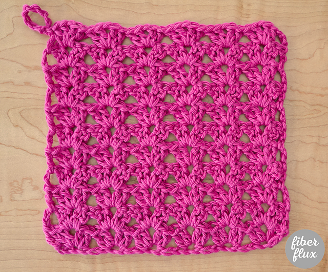 Iris Stitch Dishcloth