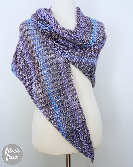 Violet Patch Shawl