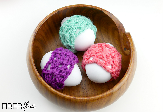 Lace Wrapped Easter Eggs