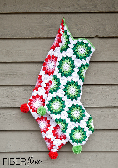 Wintermint Hexagon Stocking