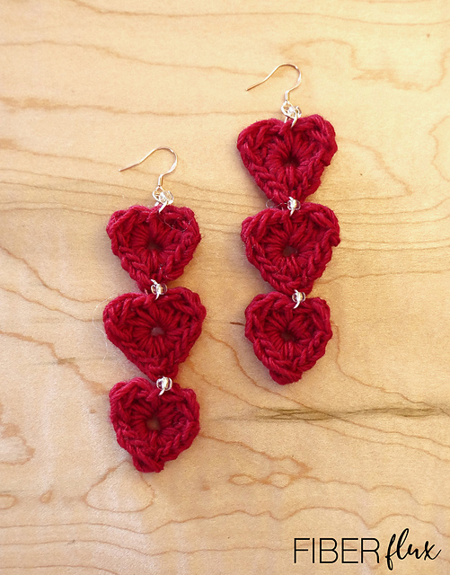 Tiered Heart Earrings