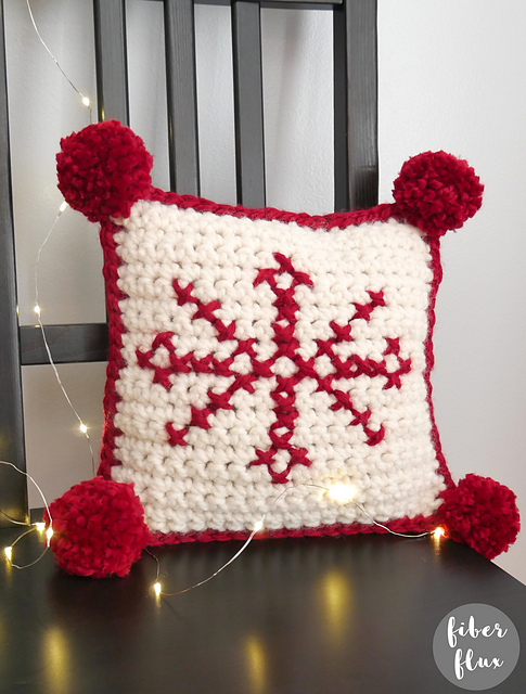 Folk Art Holiday Pillow