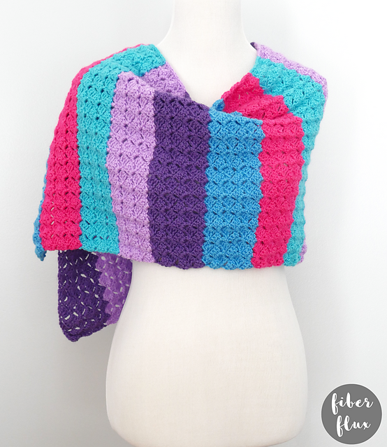 Ravelry Birthday Cake Shawl pattern by Fiber Flux / Jennifer Dickerson
