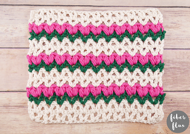Tulip Patch Dishcloth
