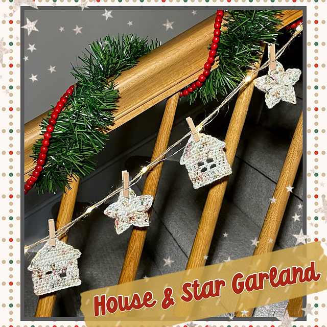 House and Star Garland