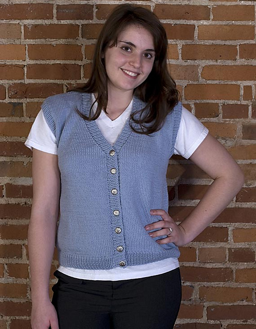 Classic V-Neck Cardigan Vest