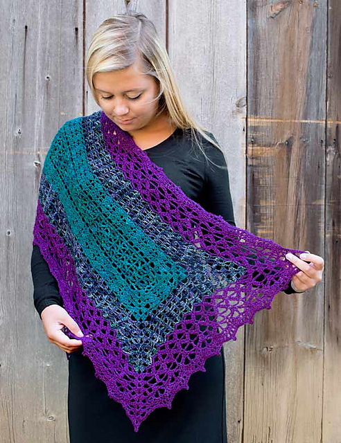 Shaded Love Shawl - Crochet Version
