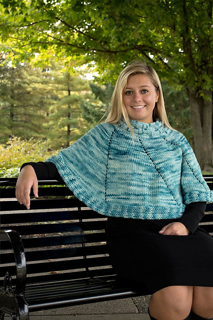 Autumn Sky Poncho