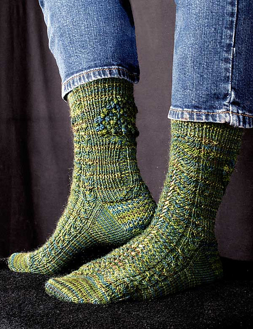 Fern and Forest Socks
