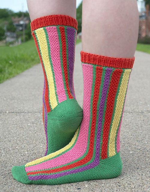 Tulip Field Socks