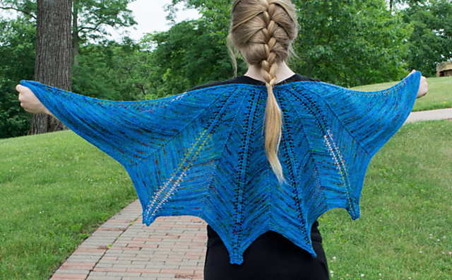 Winter Fire Shawl